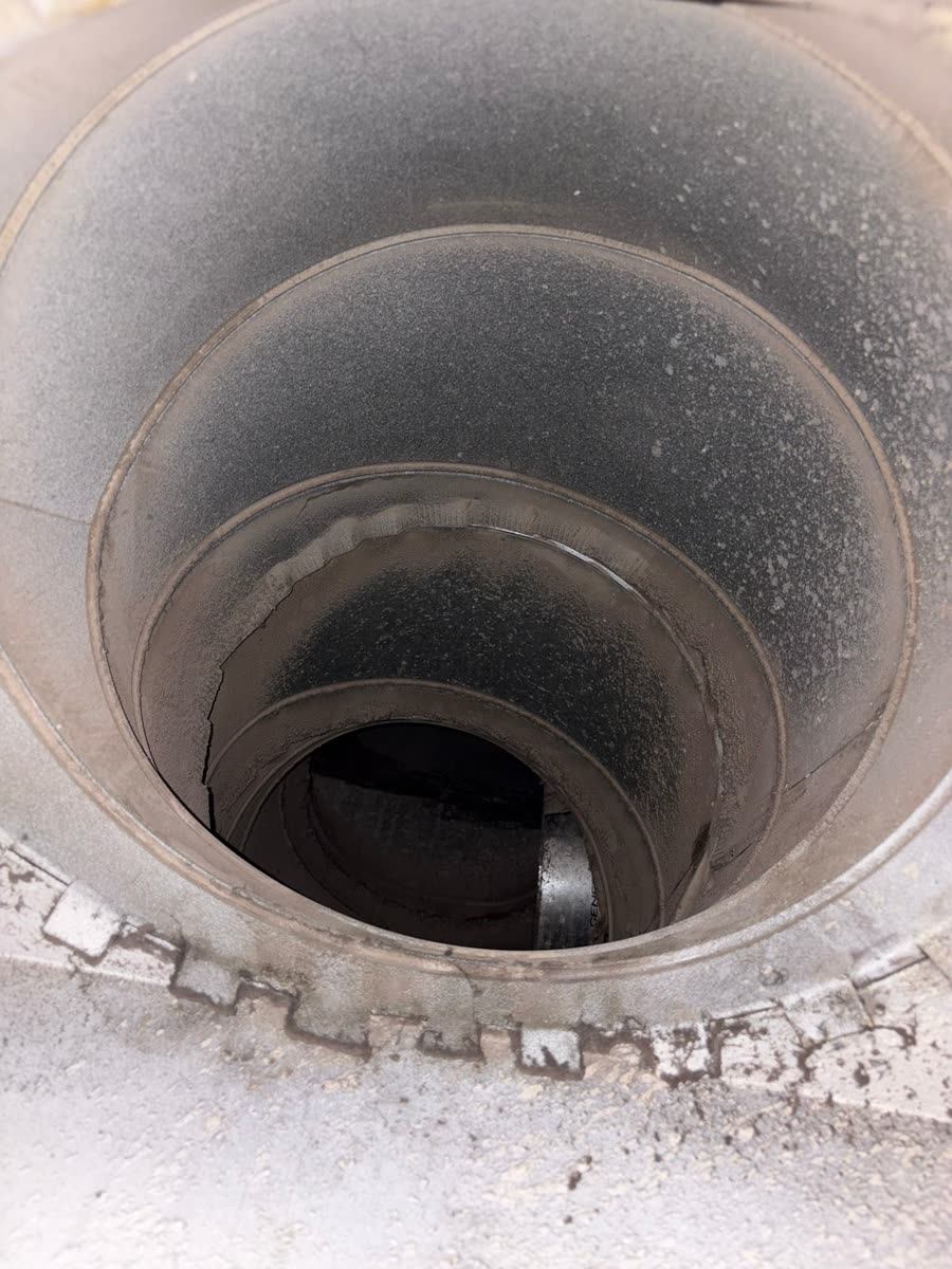 Clean dryer duct interior after cleaning